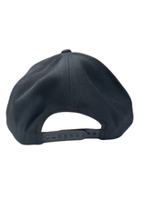 Load image into Gallery viewer, Black Flatbill Snapback Hat OS