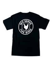 Load image into Gallery viewer, Black Serve the Bird Tee